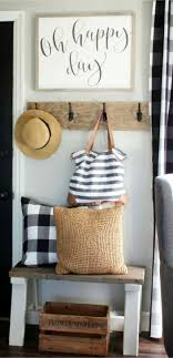 These foyer ideas are also a great place to hang a mirror if you have space for it, so you can get a glance at yourself on the way out the door. Diy Foyer Decorating Ideas For Small Foyers And Apartment Entryways Clever Diy Ideas Home Decor Mudroom Decor Hall Decor