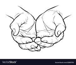 16 Cupped Hands Vector Hand Sketch Art Drawings Sketches Creative Hand Art