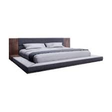 Upholstered in dark grey fabric. Nova Domus Jagger Modern Dark Gray And Walnut Bed Queen Konga Online Shopping