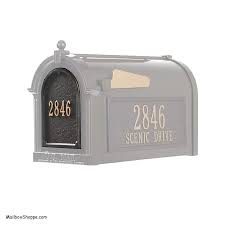 A po box doesn't offer additional services. Mailbox Number Door Plaque