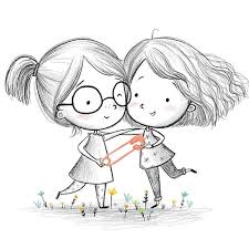 My Sketch In Support Of Drawtogether Pinclusive Together Peace Friends Nomatterwhoyouare Strongert Drawings Of Friends Bff Drawings Best Friend Drawings