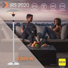 35 stores nationwide open 7 days a week; New Design Standing Radiant Heater Irs 2020 Flexible And Elegant Heating Solution Made Of Aluminium And Stainless Steel For Terraces Balconies And Gastronomy