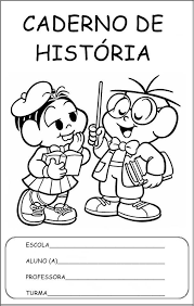 Capa De Caderno De Historia E Geografia Capas Para Caderno 2013 Cantinho Do Educador Infantil Capa De Caderno Desenho Turma Da Monica Caderno Para Colorir