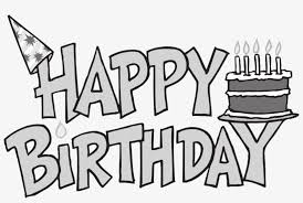 Happy Birthday Black And White Birthday Clip Art Black Happy Birthday White Png Png Image Transparent Png Free Download On Seekpng Amazing animals in black and white list. white birthday clip art black