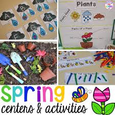 spring activities and centers for preschool pre k and