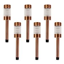 It is available in white light or in warm white light effect with a soft golden glow for your garden or sidewalk. 6pk Solar Bronze Colour Changing Post Light Tj Hughes