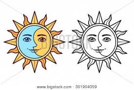 This is the reason why many boys and what is the meaning of sun and moon tattoo according to you? Stylized Half Sun Vector Photo Free Trial Bigstock