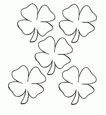 4 leaf clover coloring page. Clover Coloring Page Coloring Home
