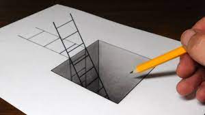 How to draw 3d hole & stairs for kids. Simple Easy 3d Drawings For Beginners Step By Step Novocom Top