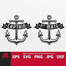 Captain Svg First Mate Svg 1st Mate Svg Boat Captain Svg Etsy In 2021 Captain Svg Boat Captain Embroidery Boat