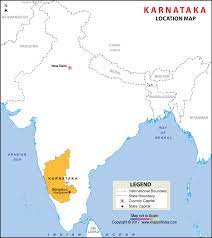 Bengaluru In India Map Location Map Of Karnataka, Where Is Karnataka