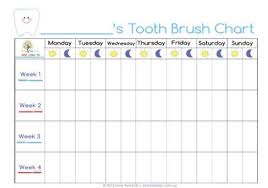 Teeth Cleaning Chart For Kids The Chart We Have Been Using