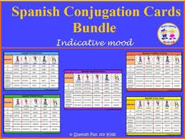 Spanish Conjugation Cards Bundle Common Spanish Phrases Spanish Phrases Spanish