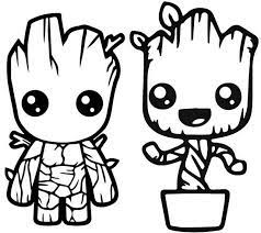 How to draw groot teenager the guardians of the galaxy. Baby Groot Guardians Of The Galaxy Coloring Pages Coloring And Drawing