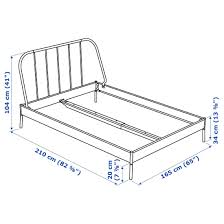 kopardal bed frame gray luroy queen ikea bed frame steel bed steel bed frame