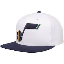 Utah jazz hats & caps. Men S Utah Jazz Mitchell Ness White Xl Team Logo Two Tone Adjustable Snapback Hat
