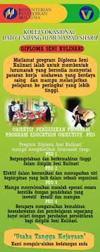 Pengenalan kolej vokasional perspektif transformasi dalam kv mengarusperdanakan kv penutup. Program Seni Kulinari Pusat Sumber Kolej Vokasional Dato Undang Hj Muhamad Sharip