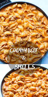 Everyday Cooking Inspiration Creamy Beef And Shells Recipe Ground Beef Recipes Easy Recipes Beef Recipes Easy