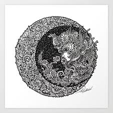 Buy Lunar Fetus Art Print By Visothkakvei Worldwide Shipping Available At Society6 Com Just One Of Millions Of High Quality Art Prints Art Illusion Drawings