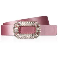Roger Vivier Pilgrim Belt In Silk 825 Liked On Polyvore Featuring Accessories Belts Pink Pink Belt Buckle Belt R Pink Belt Luxury Belts Accessories