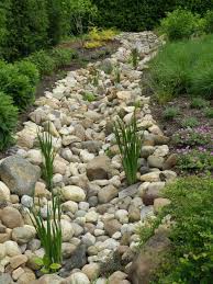 How To Install A Dry Creek Bed Rain Garden Design Landscaping With Rocks Rock Garden Landscaping