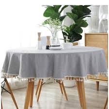 For casual dining, a 6 to 8 inch drop is sufficient. Dining Cotton 6inch Round Tablecloth Poshmark