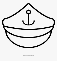 Hang around with this mischievous monkey blast off into outer space to explore new frontiers. Sailor Hat Coloring Page Line Art Hd Png Download Kindpng