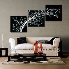 If your home features a traditional or palatial look. 100 Handpainted 4 Season Black White Flower Tree Oil Painting On Canvas Home Wall Art Decoration Landscape Pic Huge Wall Art Home Wall Art Decorative Painting