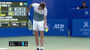 Alexander bublik beats qualifier ramkumar ramanathan on monday at the qatar exxonmobil open. Read Watch Alexander Bublik Surprises With Underarm Serve In Chengdu Atp Tour Tennis
