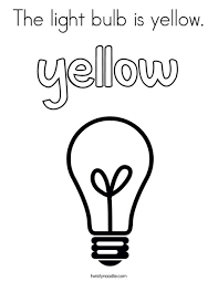 You can use our amazing online tool to color and edit the following light bulb coloring pages. The Light Bulb Is Yellow Coloring Page Twisty Noodle
