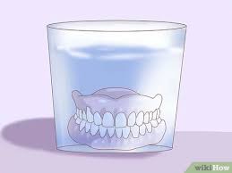 Your dentist will recommend how often to visit to have your dentures examined and professionally cleaned. 4 Ways To Care For Your Dentures Wikihow