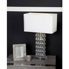 Maybe you would like to learn more about one of these? Crystal Cut Glass Rectangle Lamp With White Shade Table Lamps
