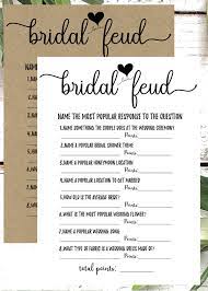 Bridal Feud Bridal Shower Games Pdf Printable Download Etsy In 2021 Fun Bridal Shower Games Bridal Shower Games Newlywed Party