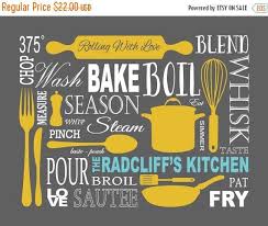 Kitchen Art Personalized Print Subway Art Utensils Mustard Etsy In 2021 Kitchen Art Modern Kitchen Art Kitchen Decor Modern