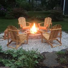 Diy Backyard Fire Pit Complete With Adirondack Chairs And Handmade Benches Fire Pit Backyard Backyard Fire Backyard