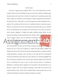 A standard article critique consists of four parts: Article In Apa Paper Quotes Quotesgram