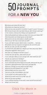 50 Journal Prompts For Self Discovery The Morning Buzz Journal Writing Prompts How To Better Yourself Journal Prompts