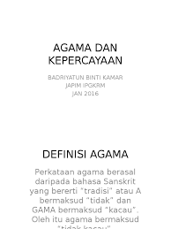 11.2.2 menjelaskan kedudukan agama islam sebagai agama persekutuan. Agama Dan Kepercayaan