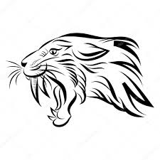 Imformacion sobre la existencia del tigre dientes de sable. Antiguo Tigre Dientes De Sable Vector Grafico Vectorial Imagenes De Antiguo Tigre Dientes De Sable Vectoriales De Stock Depositphotos