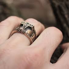 Bronze Auja Runes Bonne Chance Mjolnir Thor Hammer Par Magicrebel Anillos Joyas Disenos De Unas