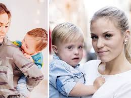 Julia Bergman i Unga mammor har en son med Downs syndrom