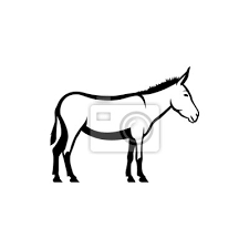 Der reisekostenrechner dient als vorlage für eine übersicht über die fahrten eines mitarbeiters innerhalb eines bestimmten zeitraumes. Vector Esel Silhouette Ansicht Seite Fur Retro Logos Embleme Leinwandbilder Bilder Abzeichen Laden Stickerei Myloview De