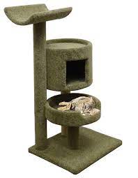 Green Cat Furniture For Large Cats 45 Inch Tall Kitty Tree With Hammock And Bed More Info Could Be Found At The Image U Cat Furniture Cat Bed Green Bedding