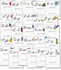 Study the cursive alphabet and the process for writing a capital cursive s is something like this: Free A Z Cursive Handwriting Worksheets Teaching Cursive Cursive Handwriting Worksheets Writing Worksheets