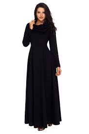 Black Cow Neck Long Sleeve Maxi Dress Only Us 35 55 Free Shipping To Worldwide Long Sleeve Black Maxi Dress Maxi Dress With Sleeves Long Sleeve Maxi Dress