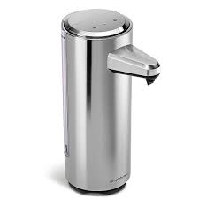 Simplehuman Rechargeable Liquid Sensor Pump Soap Dispenser Brushed Nickel St1034