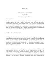 Download bully lite v.4 apk + data melalui link download dibawah ini 2. Pdf Chapter 1 Cyber Bullying A Cursory Review