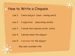 How To Write A Noun Poem