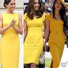 Amal, Meghan, Kate, Melania: com'è chic l'abito giallo! | Lookdavip.it