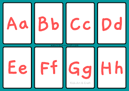 These simple uppercase alphabet cards with large, clear letters are great for alphabet activities and songs! Alphabet Flashcards For Kids Free Printable Kids Art Craft